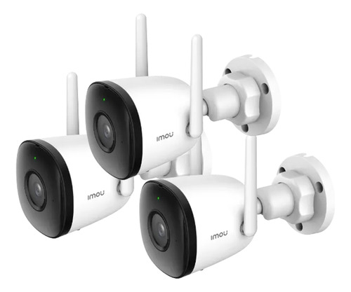 Kitx3 Cámara De Seguridad Wifi Imou Ip Bullet Exterior 4mp