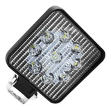 Faros Cuadrados 9 Leds Auxiliare Blanco 1030v 6000k