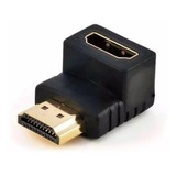 Adaptador Hdmi 90 Graus Em L Macho X Fêmea 1.4 P/ Tv Parede