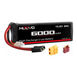 Bateria Lipo Hoovo 4s 14.8v 6000mah 60c Pack Para Heli Airpl