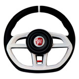 Volante Golf Gti Branco Azul P/fiat Uno 95 96 97 98 99 2000!