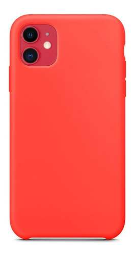 Capa Capinha Compatível Com iPhone 11 Em Silicone Aveludado 