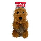 Brinquedo Pelúcia Kong Comfort Pups 2 Em 1 Para Cães Pequeno Cor Marrom