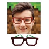 Kit C/ 5 Óculos Minecraft Temático Festas Eventos