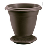 Maceta Clasica Para Plantas + Plato Wengue 50cm Diametro 