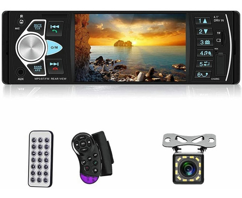 Auto Estéreo 4.1 Pantalla 1 Din Bluetooth Usb Sd Fm + Camara