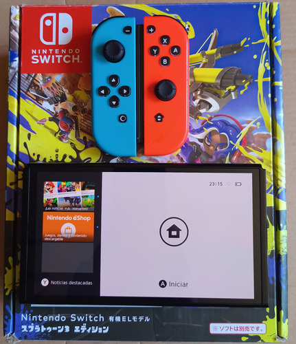 Nintendo Switch Oled Edicion Splatoon 3 Solo La Tablet 