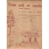 Partitura Original Del Estilo Chileno Triste Está Mi Rancho