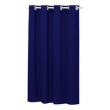 Cortina Pra Janela Pequena Cortina Blackout Pvc  1,40x1,60m Cor Azul-marinho