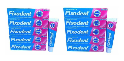 Kit 10 Fixodent Original 100% 68g - 12x Sem Juros