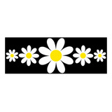 Sticker Decorativo Flores Margaritas Daisy Para Laptop Auto 