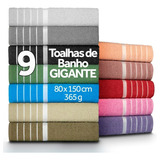 Kit C/ 9 Toalha De Banho Gigante 80 X 1,50 Atacado + Brinde