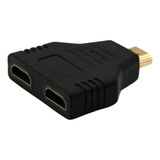 Adaptador Divisor De Señal Hdmi Transmite A Dos Dispositivos