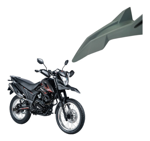 Guardabarro Negro Para Moto Akt 125-150-180-200 Ttr