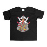 Remera Negra Adultos Inspector Gadget R127