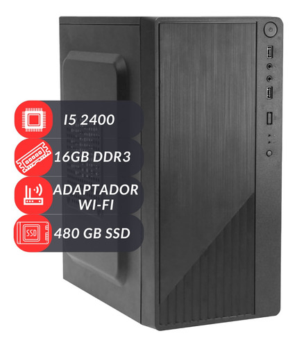 Computador Pc Core I5 16gb 1600mhz 480gb Ssd Wifi W10