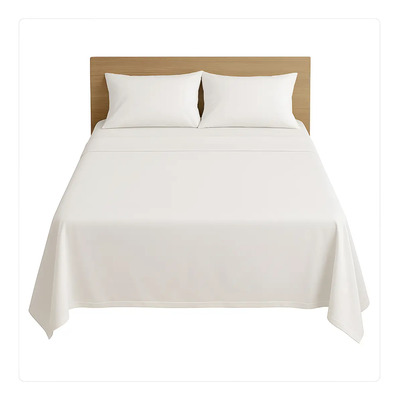 1 Sábana Plana Hotelera Y Hospitalaria Mat 180 Hilos 220x270 Color Blanco Diseño de la tela Liso | MercadoLibre
