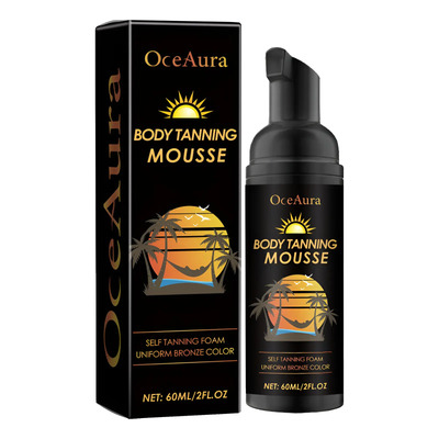 Mousse Bronceadora Corporal De 60 Ml Para Un Brillo Instantá