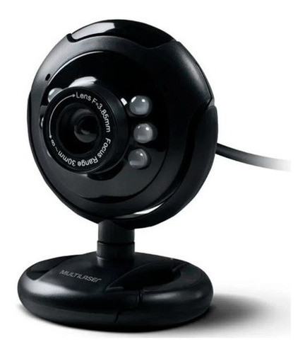 Webcam Night Vision 16 Megapixel Usb Led Wc045 Multilaser