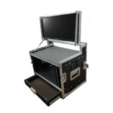 Case Rack Para Ui24 + Monitor 55cm + 3u + Gaveta