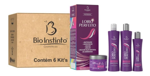 Kit Capilar Loiro Perfeito Atacado Bio Instinto - 6 Kits