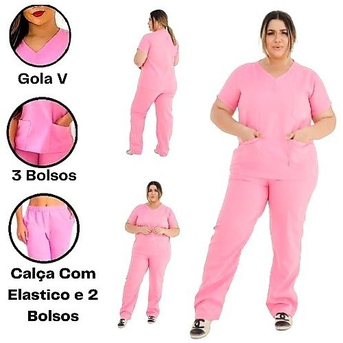 Conjunto Scrub Hospitalar Enfermagem Estética Estilo 10