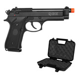 Pistola Airsoft Beretta 92 Black 6mm Gbb Blowback Qgk