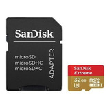 Tarjeta Sandisk Extreme 32 Gb Microsdhc Uhs-i/v30/u3/clase 1