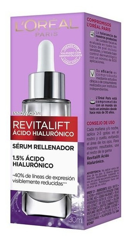 Sérum L'oréal Paris Revitalift Acido Hialuronico X 30ml