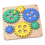 Tablero Ocupado Montessori, Accesorios Engranajes Coloridos