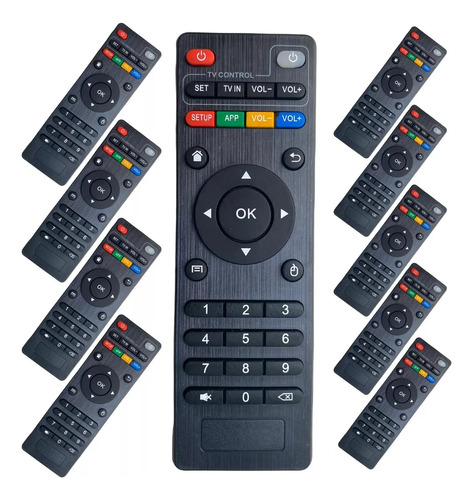 Kit 10 Controle Remoto Universal Compativel Tv Box Atacado