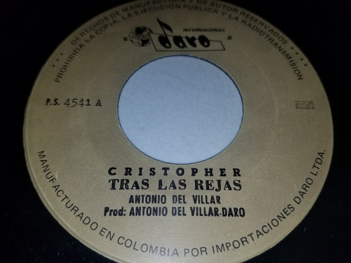 Lp Vinilo Disco Acetato Vinyl Chistopher Tras Las Rejas