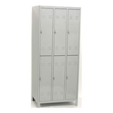 Guardarropas 6 Puertas C/ Porta Candado Metalico 50 Cm Prof.