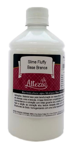 Cola Branca Slime Fluffy Altezza Base 500g