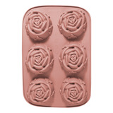 Molde De Silicon Corazon Reposteria Gelatina Hielo 1091 N* Color Rosa / Rosa 10911