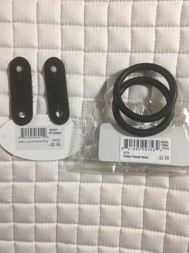Leather Loops And Rubber Rings As Spare Parts For Stirrups.