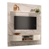 Rack Com Painel Tv 75 Polegadas Madetec Bugatti Off White