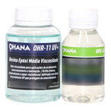 Resina Epoxi Ohana Média Viscosidade C/ Endurecedor Kit 300g