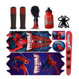 Kit Adesivo Bicicleta Buzina Manoplas Homem Aranha Aro 20