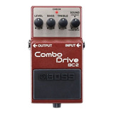 Pedal Boss Bc2 Combo Drive Overdrive British Color Bordó