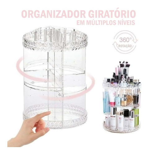 Organizador De Cosméticos E Maquiagem Giratório 360º Haiz