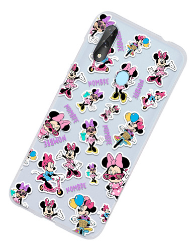 Funda Para Zte Minnie Mouse Personalizada Con Nombre