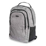 Mochila Bolsa Escolar Executiva Para Notbook Resistente Cor Cinza Desenho Do Tecido Liso