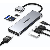 Adaptador Usb C 7-en-1 Para Macbook Pro/air, Hdmi 4k 60hz,