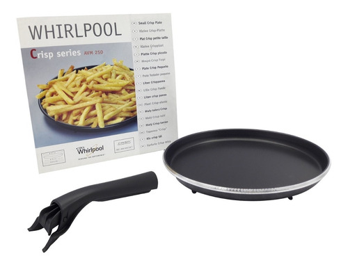 Bandeja Doradora Whirlpool 27cm Y Pinza Manija Microondas