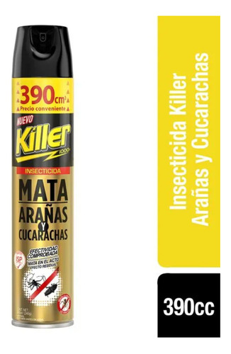 Insecticida Mata Arañas Y Cucarachas Killer 390cc