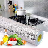 Papel Aluminio Papel Mural Cocina Autoadhesivo 5mx60cm