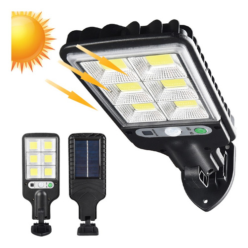 Lámpara Solar Pared Luz Sensor 3modos + Remoto 60w