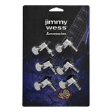 Maquinaria Para Guitarra Electrica 6 En Linea Cromada Jimmy