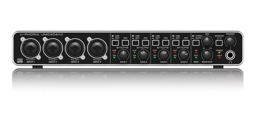 Interfaz De Audio Behringer U-phoria Umc404hd P